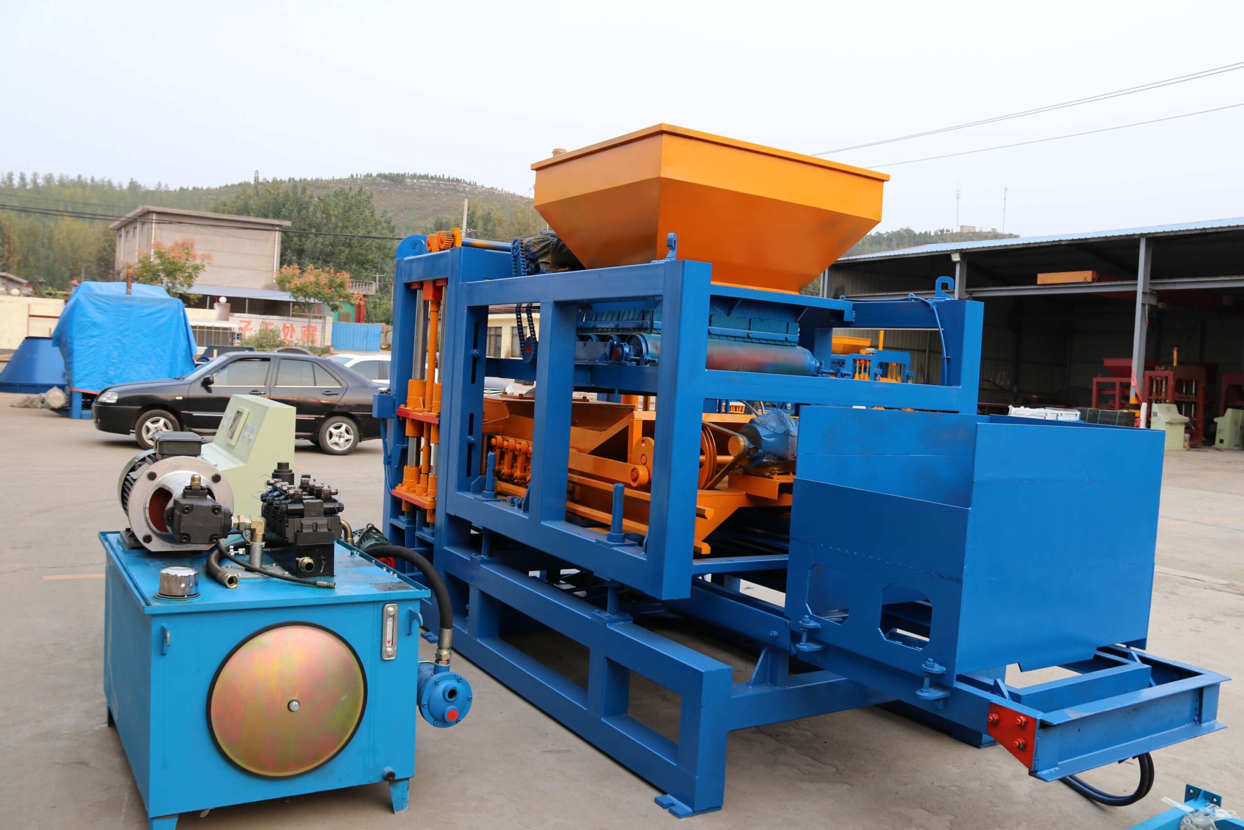 qt12 15 hydraulic big brick production line automatic concrete block making machine