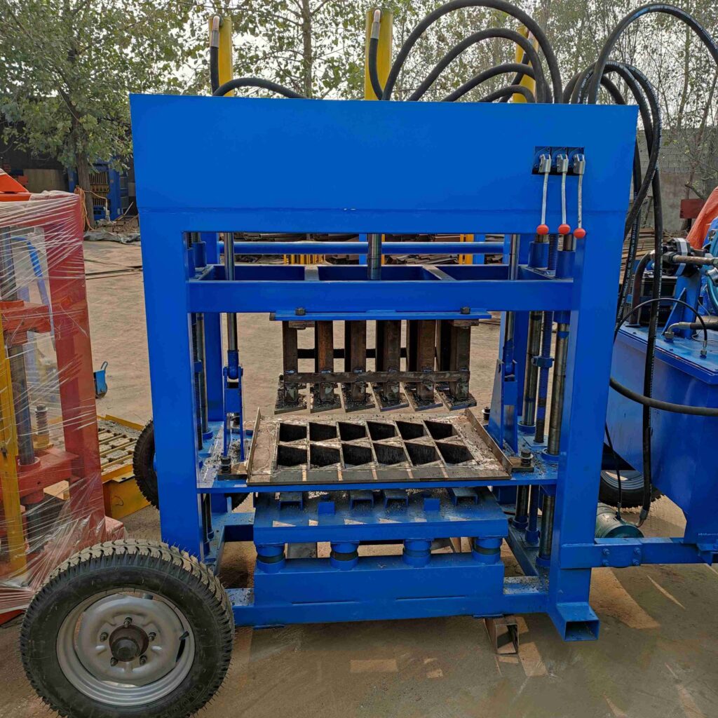 qt4 30 hydraulic diesel power hollow block making machine concrete brick maker machinery