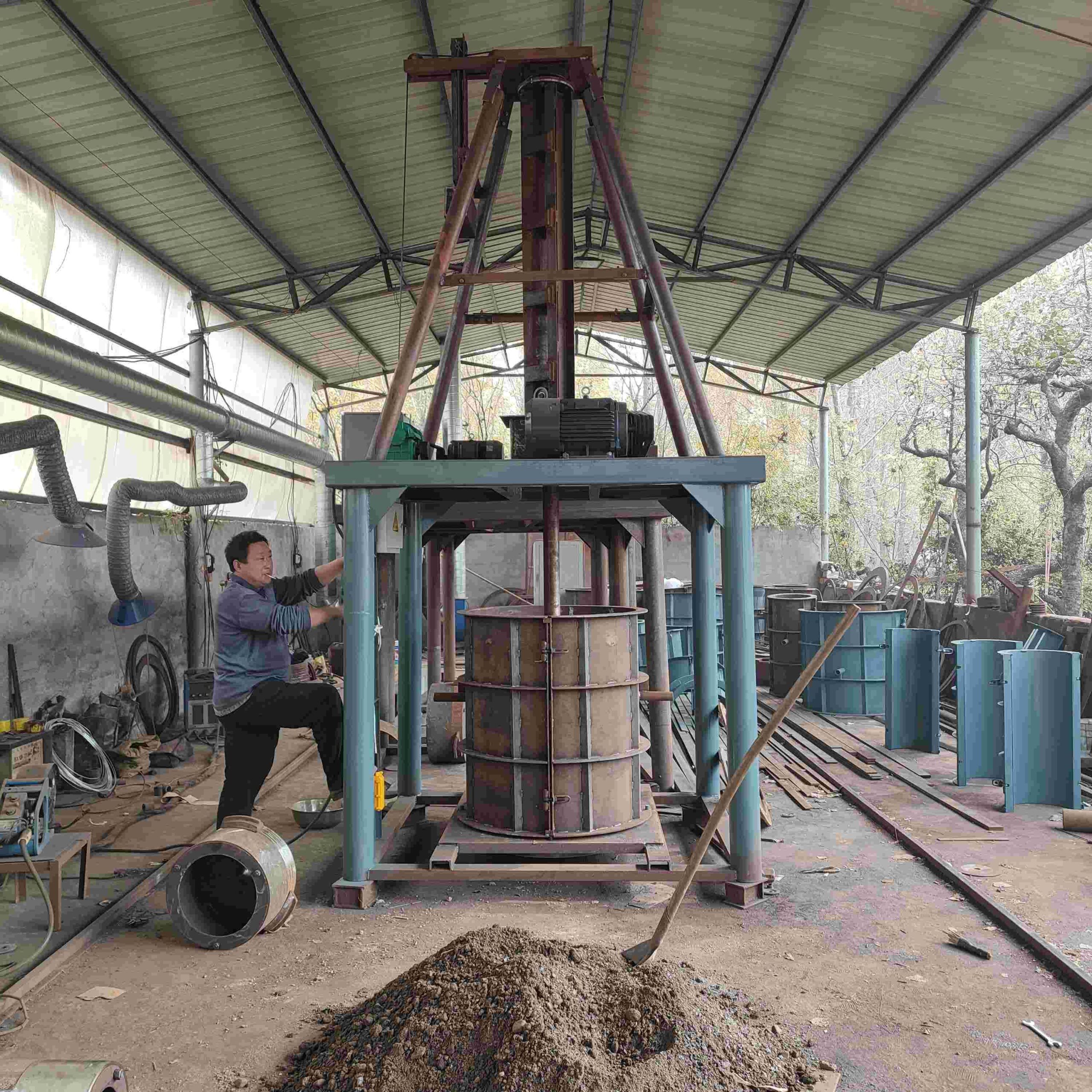 rain water drainage pipe making machine culvert cement concrete pipe molds machinery