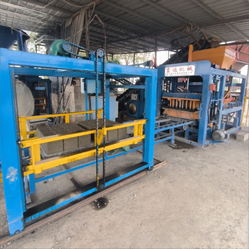 qt6 15 concrete hollow block production line fully automatic brick making machine supplier manufacturer