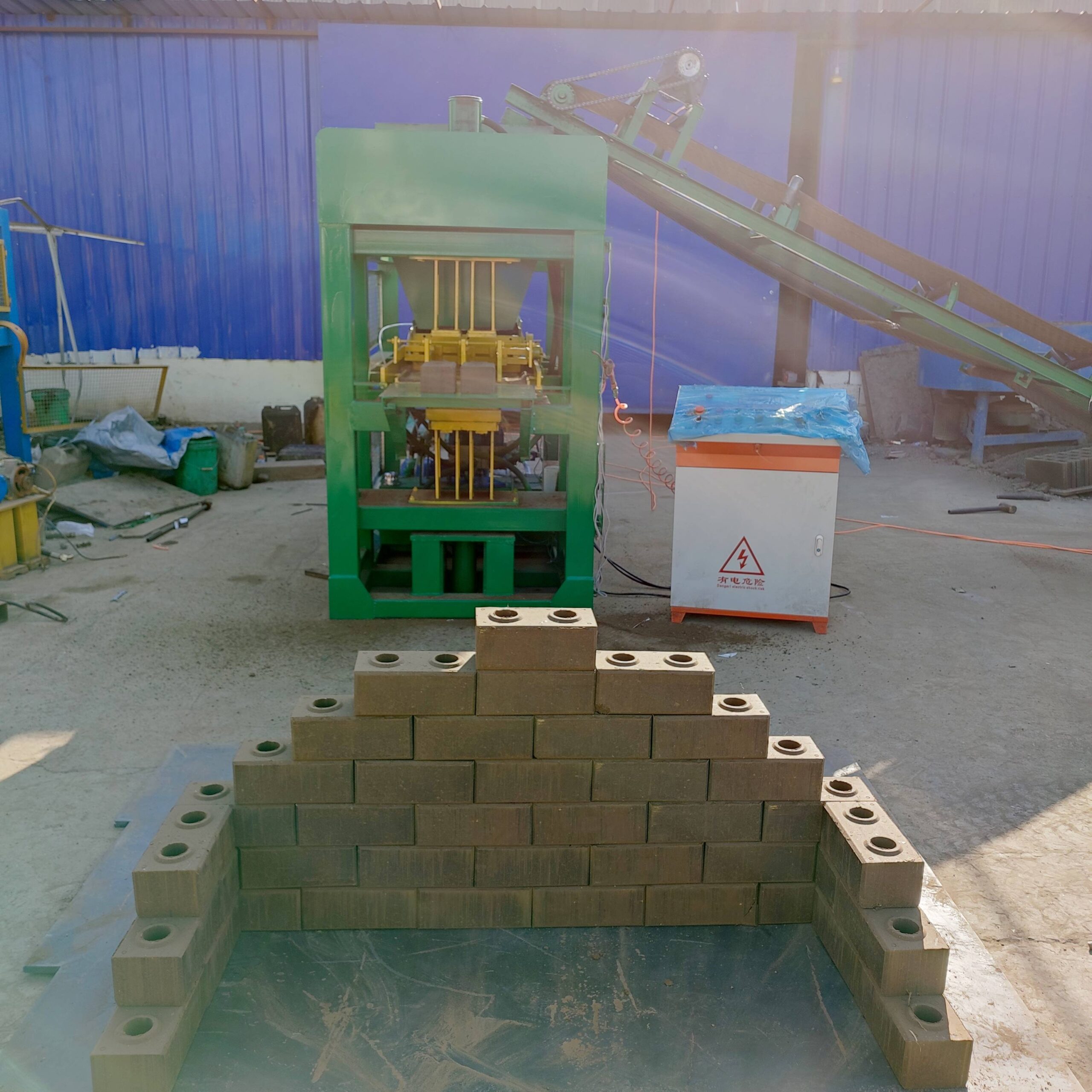 qt2 10 automatic lego clay brick making machine earth block maker machinery