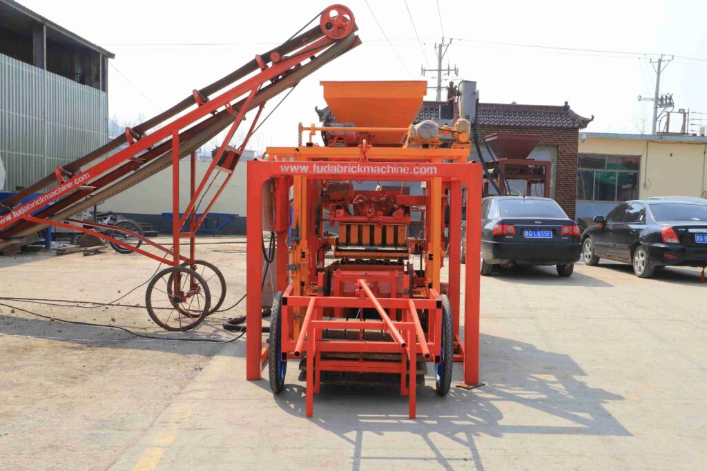qt4 24 concrete fly ash block making machine automatic manual brick mold machinery small production line