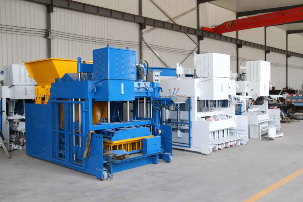 qmy10 25 mobile egg laying brick machinery moving automatic block car making machine