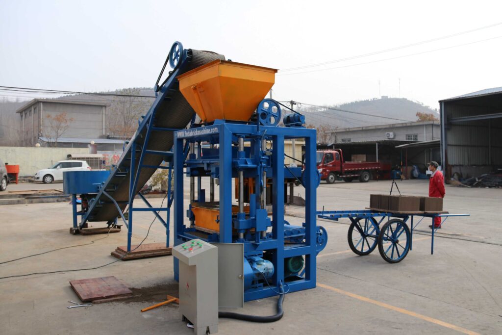 qt4 24 concrete fly ash block making machine automatic manual brick mold machinery small production line